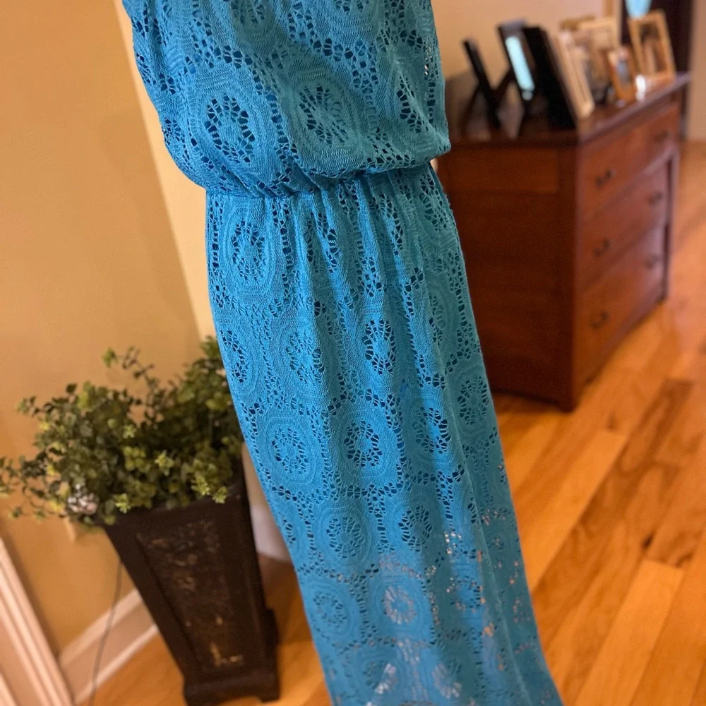 Lilly Pulitzer Emmett Women’s Strapless Dress in Blue - Picture 12 of 14